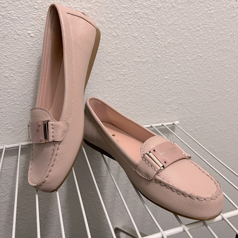 Kate Spade Cheshire loafers in pink, size 8